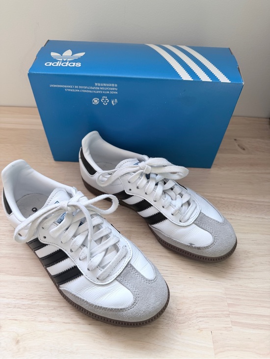 adidas Shoes - Adidas Samba OG Sneakers White Black Leather Trainers Women’s Unisex W4.5 M9